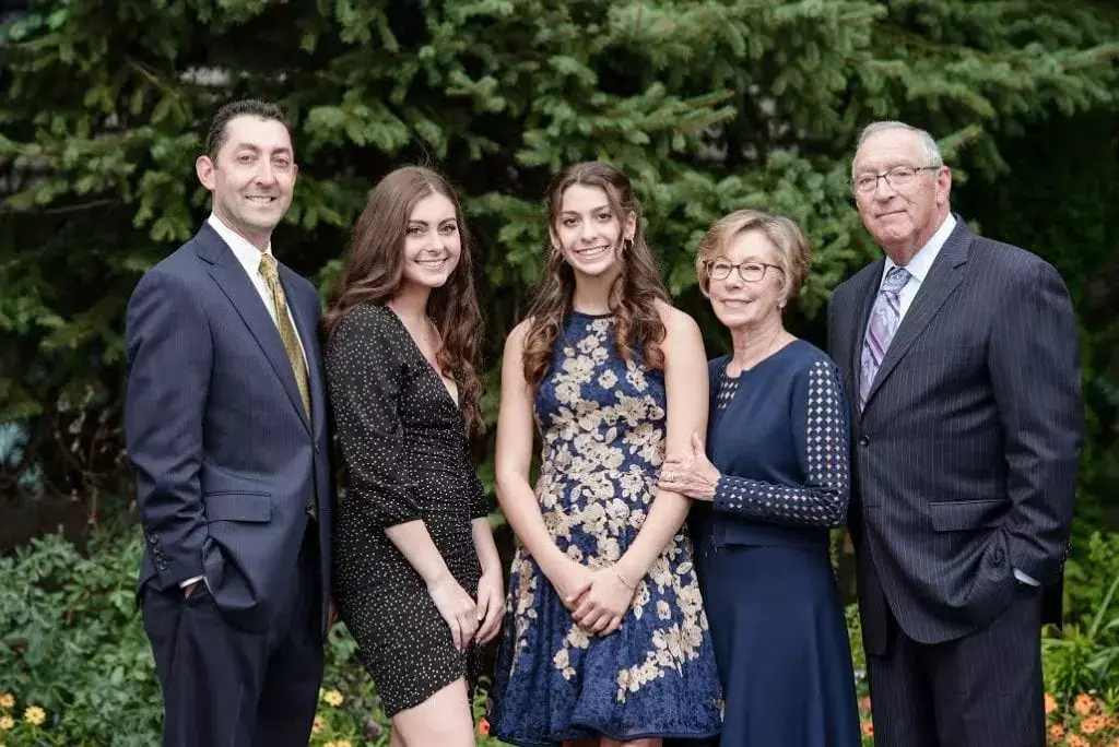 Dr Goldschmidt with his family